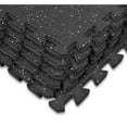thumbnail image 2 of GGI International Puzzle Exercise Mat High Density Rubber Interlocking Gym Tiles (Grey Dots), 2 of 5