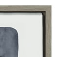 thumbnail image 3 of Kate and Laurel Sylvie Navy Block Abstract Framed Canvas Wall Art by Amy Lighthall, 30x30 Gray, Decorative Modern Abstract Art Print for Wall, 3 of 7