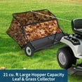 thumbnail image 5 of 42 in Lawn Sweeper Tow Behind, Pull Behind Yard Sweeper, 21 cu. ft Large Hopper Leaf & Grass Collector, Heavy Duty Garden Sweeper with Adjustable Sweeping Height for Yard, Lawn, Farm, 5 of 7