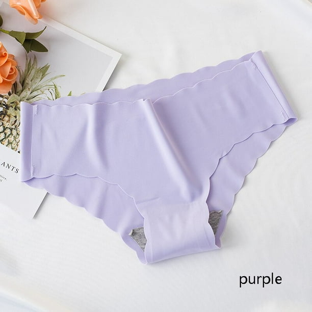 Toadore, bragas sin costuras para mujer, ropa interior de satén de seda, ropa interior femenina con volantes, bragas para mujer, bragas suaves lisas para niñas Tan Jianjun unisex