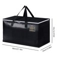 thumbnail image 2 of Bolsas de 90L Almacenamiento Mudanza Ahorro de espacio Embalaje Suministros de mudanza Negro, 2 of 8
