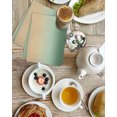 thumbnail image 4 of Sage Green Ombre Kitchen Dish Towels for Drying Dishes Set of 3, Modern Yellow Gradient Farmhouse Art Waffle Weave Microfiber Hand Tea Bathroom Towels Quick Dry & Absorbent Towel 15.7x23.6, 4 of 7