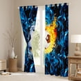 thumbnail image 6 of Erosebridal Soccer Theme Blackout Curtains Set of 2 (52x84 Each),Boys Ball Sport Window Curtains For Kids, 6 of 7