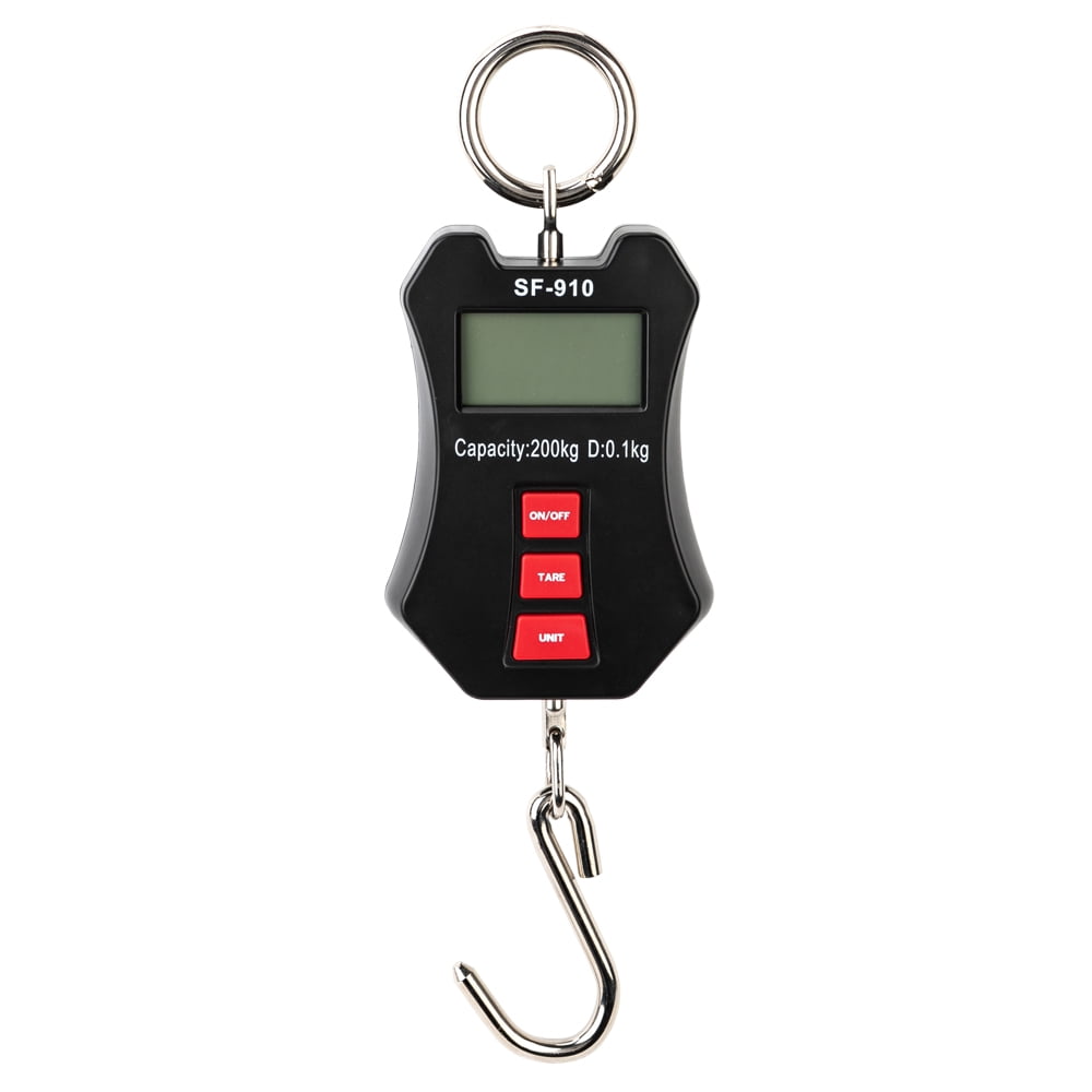 Kepooman Hanging Crane Scale, Portable Aluminum Casing Mini Digital Crane Scale, LCD Display Digital Hanging Scales for Home Farm Market Fishing Hunting - Black Kepooman Hanging Crane Scale, Portable Aluminum Casing Mini Digital Crane Scale, LCD Display Digital Hanging Scales for Home Farm Market Fishing Hunting - Black