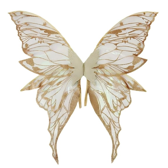 Fairy Wings Set Adult,Fairy Wings for Adults Dress Up Sparkling Sheer Wings Butterfly Fairy Halloween Costume Angel Wings,Christmas Gifts Toys,Christmas Toys Ideas,with Ears Wand Flower Headband