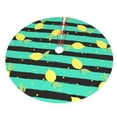 thumbnail image 3 of Kll 30" Christmas Tree Skirt Lemon Xmas Tree Skirts Mat For New Year Xmas Holiday Party Indoor Outdoor Home Decoration, 3 of 9