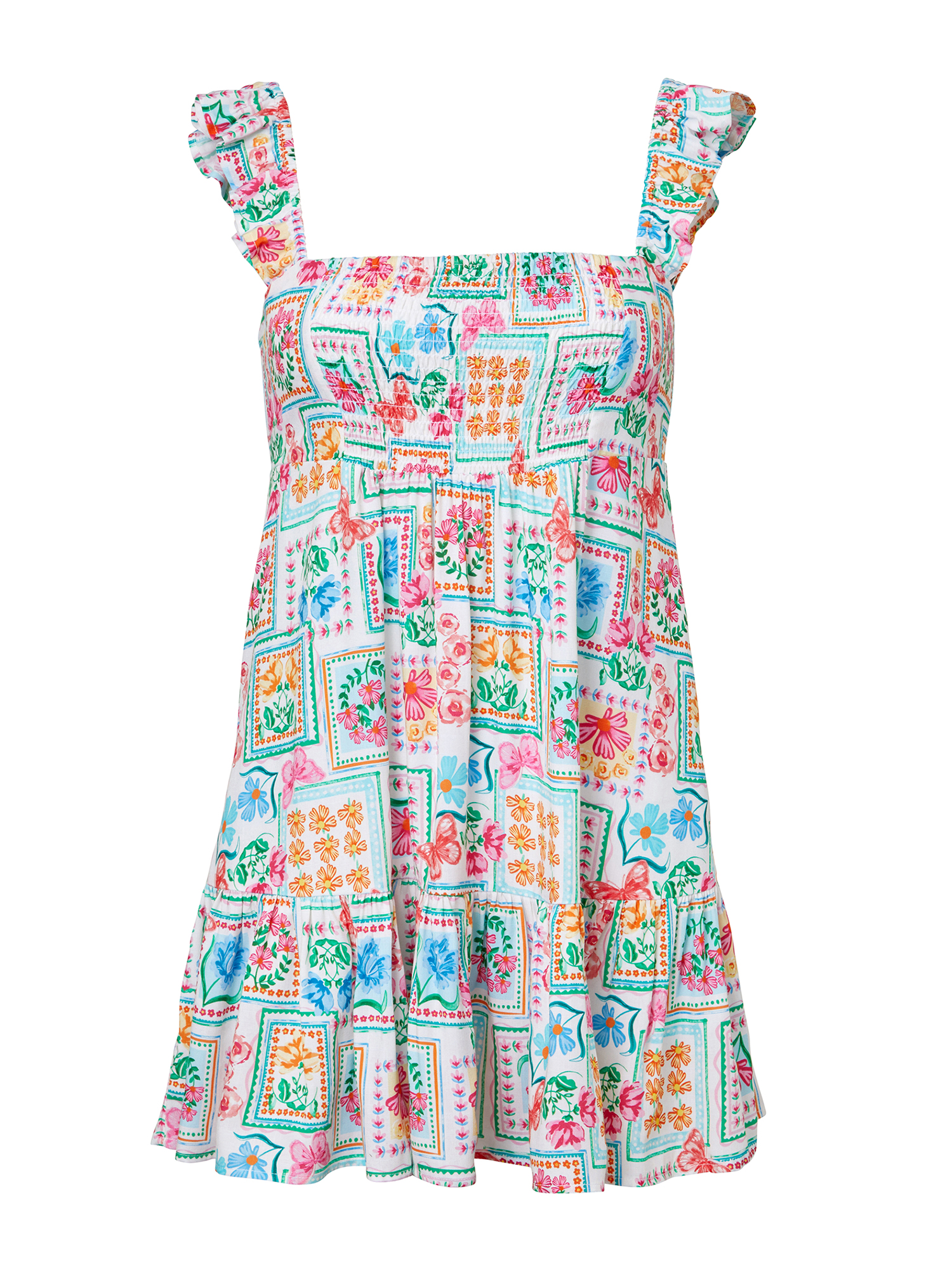 Jessica Simpson Women's Smocked Coverup Dress, Sizes XS-2XL