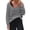 Gray, variant on QLEICOM Women Plus Size Long Sleeve V Neck T Shirts Basic Tee Tops Summer Solid Pullover Blouse Tops Gray 4XL, US Size:16