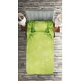 thumbnail image 2 of Ambesonne Asian Themed Quilted Coverlet 2 Pcs, Chinese Fengshui View, Twin Size, Green, 2 of 2