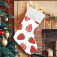 thumbnail image 5 of Coolnut Strawberry Christmas Stocking Personalized Large Candy Stocking, Xmas Stockings Decoration Hanging Gift for Family Holiday Party Ornaments Decor Fireplace, 5 of 7