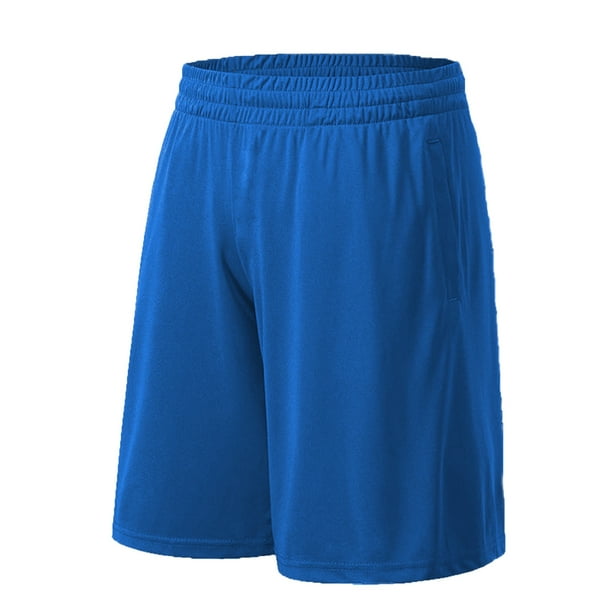 2025 Pantalones cortos deportivos unisex: transpirables, de secado rápido, cintura elástica, poliéster, entrepierna de 25 cm, tallas S-XXL