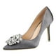 thumbnail image 2 of Zapatos de tacón alto con diamantes de imitación para mujer, zapatos sexis finos puntiagudos Wmkox8yii hfjk725, 2 of 4