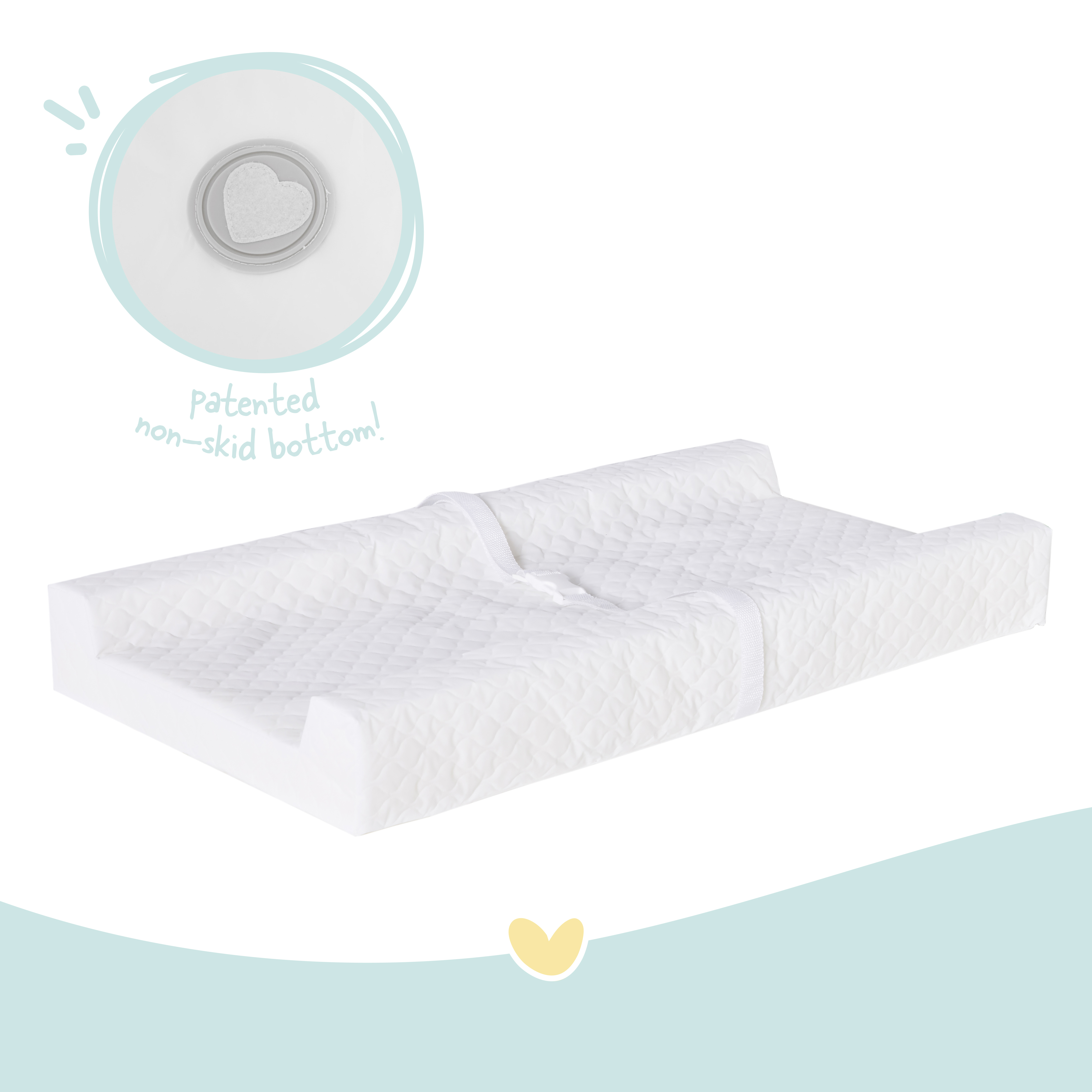 Regalo Baby Basics Infant Foam Changing Pad, White photo 4