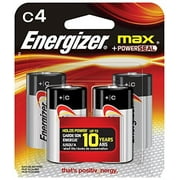 4 Pack - Energizer MAX C Alkaline Batteries 4 Each