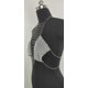 thumbnail image 5 of Cadena de cintura de estilo europeo y americano con incrustaciones de diamantes de imitación Cadena de borlas de tela de diamantes conectada con cadena de cuerpo superior tipo halter, 5 of 5