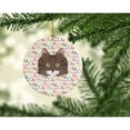 thumbnail image 2 of Norwegian Forest Cat Christmas Ceramic Ornament 2.8 in x 2.8 in, 2 of 3
