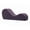 Aubergine, variant on Avana Yoga Chaise Indoor Lounge Chair, Microvelvet Brown