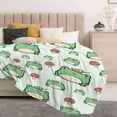 thumbnail image 3 of SKT T1 Frog Blanket Cute Frog Mushroom Green Throw Blankets for Kids Girls Boys Adults, Funny Frog Gifts for Frog Lovers, Soft Fluffy Cozy Flannel Blankets for Nap Bed Couch Office 50"x40", 3 of 6
