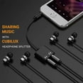 thumbnail image 2 of 3.5mm TRRS Microphone Headphone Splitter, Dual Audio Jack Y Adapter for for Music Movie Sharing Compatible with iPhone, 2 of 5