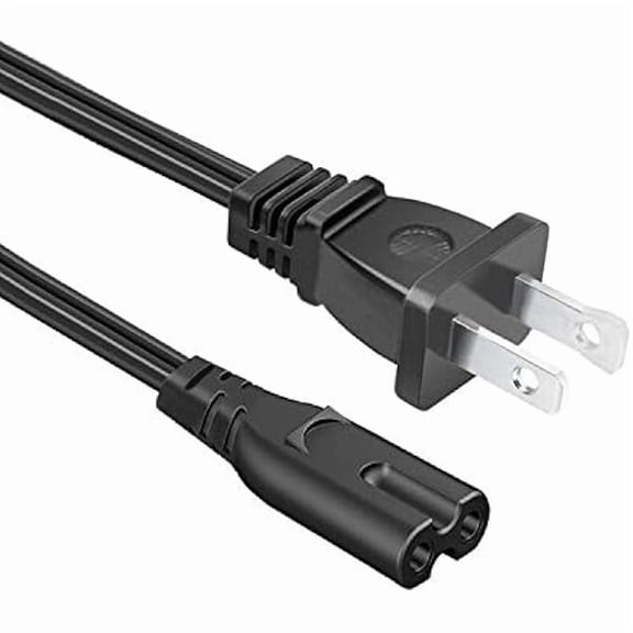 can Power Cord Replacement for Dewalt DCR010 Jobsite Speaker DCR028B Radio 8.2ft 2-Slot AC Power Cord Cable