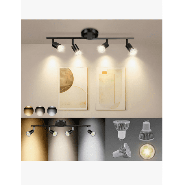 Lámparas De Riel Lámpara De Techo Decorativas Moderna Para Sala Y Interiores