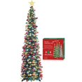 thumbnail image 2 of Árbol de Navidad HMASYO, desplegable, 1,5 m, con temporizador, luces azules, 2 of 9