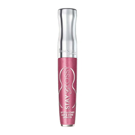 Stay Glossy 6 Hour Lipgloss, Stay My Rose, 0.18 Fluid Ounce, Up to 6 hours of wow worthy glossy color, with shine extend technology By Rimmel From