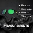thumbnail image 5 of Oakley OO9102 Holbrook Court Square Shaped Non-Polarized Sunglasses for Men - Includes Official Eyewear Kit - Matte Black Frame with Prizm Road Jade Lens, 5 of 6