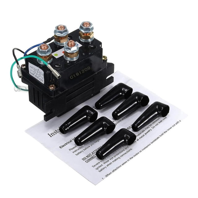 400A Winch Relay Solenoid DC 12V Car Vehicle ATV Truck With 6 Pattern Protection Caps 21X ,Easy to Use