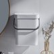 thumbnail image 3 of Botes de basura para colgar en interiores y exteriores, pequeño bote de basura con tapa debajo del fregadero para cocina, hogar, contenedor de residuos de alimentos, contenedor de abono para, 3 of 5