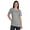 Light Gray, variant on Inkmeso Womens Basic Crewneck Tshirt Short Sleeve Regular Fit Long Tee Workout Top