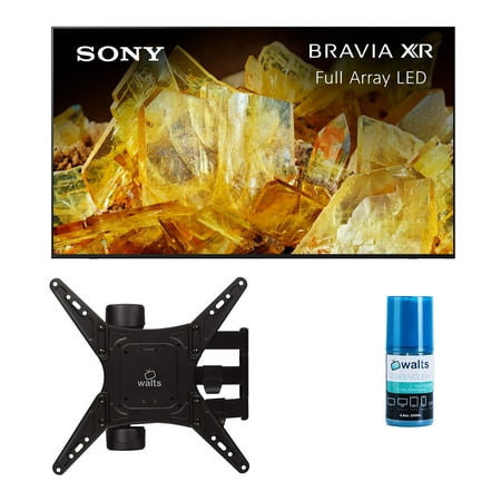 Sony XR55X90L 55 Inch 4K BRAVIA XR Full Array LED Smart Google TV with a Walts TV Medium Full Motion Mount for 32 Inch-65 Inch Compatible TV's and Walts HDTV Screen Cleaner Kit (2023)