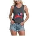thumbnail image 6 of UngA USA 250th Anniversary Shirt American Flag Tank Top for Women We The People Graphic Tee 4th of July Patriotic Shirt Memorial Day Gift Sleeveless Shirt (Grey,S), 6 of 8