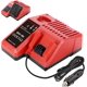 thumbnail image 1 of Auto Rápido Charger para Mil*wau*kee para M12 y para Batería M18, Vehículo Portátil de 12V Charger para 48-59-1812 48-11-2420 48-11-1815 48-11-1840 48-11-1841 48-11-1850, Enchufe de Encendedor de 12V, 1 of 10