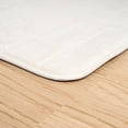 thumbnail image 2 of Lavish Home Memory Foam Striped Extra Long Bath Mat, 24 by 60-Inch, White, 2 of 4