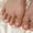JP3221 [Glue model], variant on Simple silver glitter, false toenail, white three-dimensional bow, foot nail art, removable nail piece, finished product wholesale