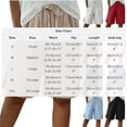 thumbnail image 3 of Rciityk Shorts for Women Summer Casual High Elastic Waisted Bermuda Shorts Solid Color Loose Straight Leg Long Short with Pockets Vacation Outfits, 3 of 6