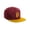 Burgundy Gold, variant on Daxton Classic Snapback Hat Old English Font Alphabet A to Z Flat Bill Visor Cap, Black Hat, Gold Q