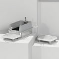 thumbnail image 3 of 23.7" XL Spacious Stainless Steel Cat Litter Box - 5.7" High Walls, Filter Pedal & Scoop, Mess-Free for Cats Up to 15 lbs (23.7"Lx15.8"Dx11.7"H), 3 of 7