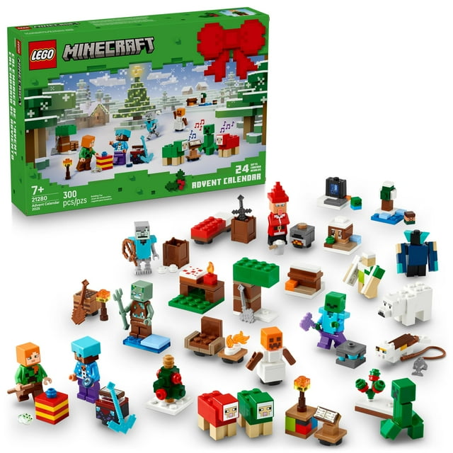 Calendario de Adviento LEGO Minecraft 2025 para niños mayores de 7 años