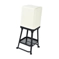 thumbnail image 2 of Cubo de basura minimalista, cubo para residuos de papel, para uso doméstico, dormitorio, oficina, tocador, Negro, 2 of 9