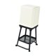 thumbnail image 2 of Cubo de basura minimalista, cubo para residuos de papel, para uso doméstico, dormitorio, oficina, tocador. Negro, 2 of 9