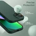 thumbnail image 6 of JETech Magnetic Silicone Case for iPhone 13 6.1-Inch, Compatible with MagSafe, Silky-Soft Touch Phone Cover with Camera Lens Full Protection (Midnight Green), 6 of 6