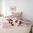 thumbnail image 6 of Castle Fairy Animal Leopard Print Bedding Comforter Set 7 Pieces for Adults Female Women,Dreamy Princess Full Bedding Set Lightweight,Old Fashion Wildlife Cheetah Print Fitted Sheet Flat Sheet, 6 of 8