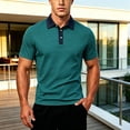 thumbnail image 2 of JAJAHO Mens Striped Polo Shirts Quick Dry Summer Short Sleeve Lightweight Performance Polos For Men Outdoor Golf Wear Comfy Tops, 2 of 4