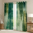 thumbnail image 2 of Manfei Green Fulit Ink Black Out Curtains,Vintage Sbatrsct Striped Curtains Pack of 2 (42x63 Each),Green Lines Bedroom Curtains For Adult,Microfiber Bedroom Decor, 2 of 6