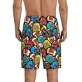 thumbnail image 2 of Balery American Football Men's Cotton Knit Pajama Shorts Waistband & Pockets,Short Pajama Pants-4X-Large, 2 of 8