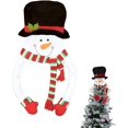 thumbnail image 2 of Adorno para árbol de Navidad YUANXCMXG con forma de muñeco de nieve, 2 of 3