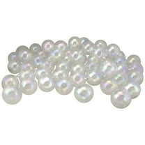 Northlight Shatterproof Shiny Christmas Ball Ornaments - 2.5" (60mm) - Iridescent Clear - 60ct