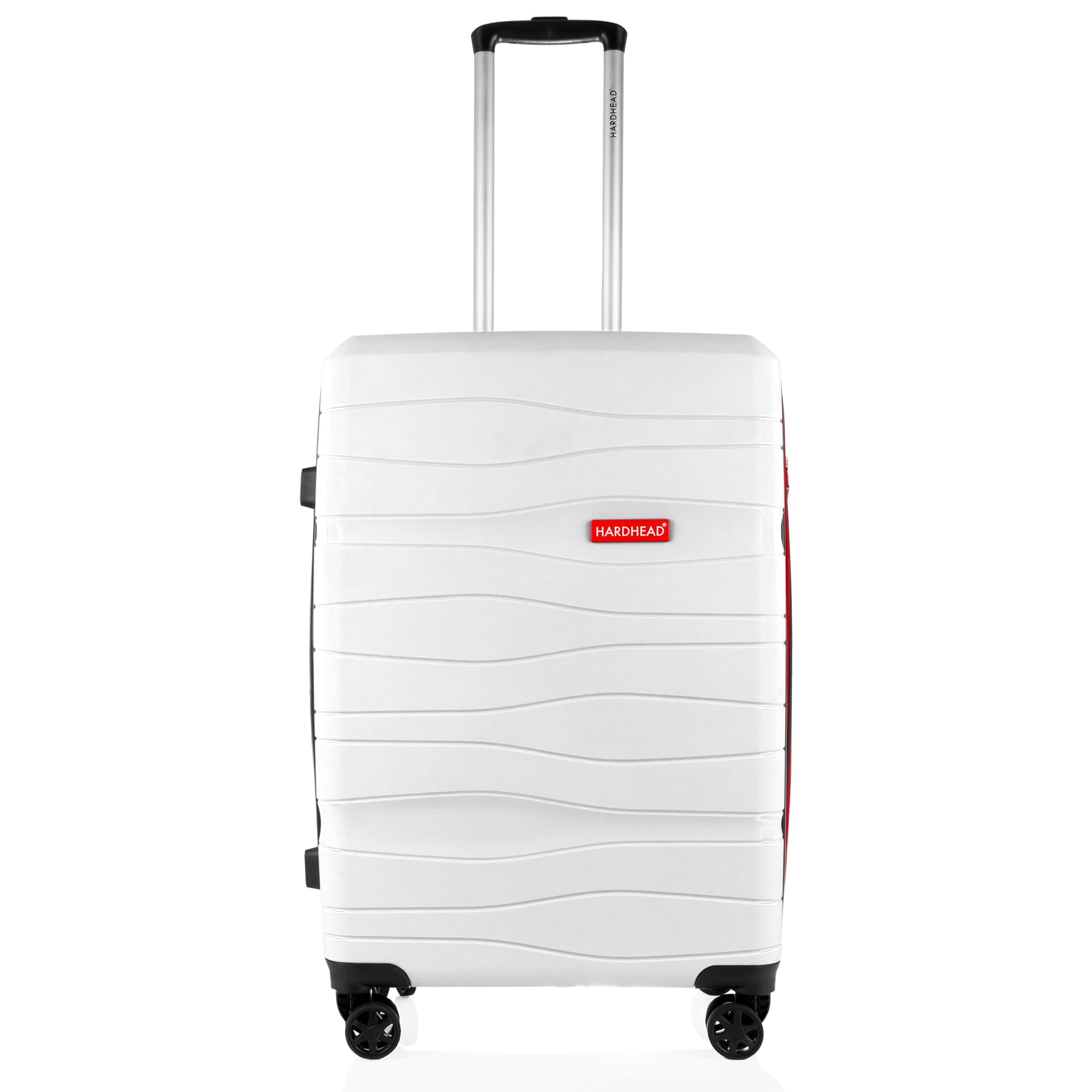 Luggage 24 inch Polyprop Hardside Carryon Travel Suitcase Hardhead White